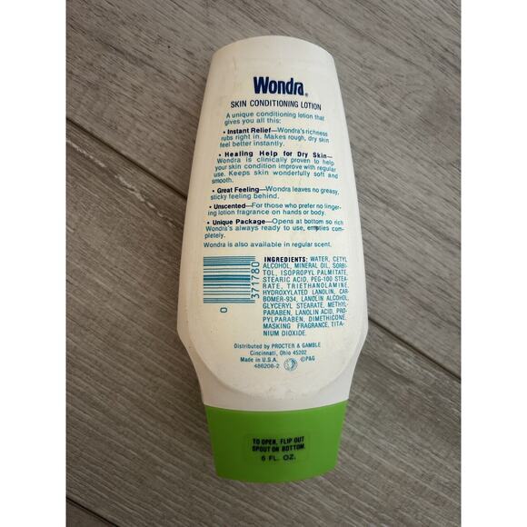 1978 WONDRA SKIN CONDITIONING LOTION 6 OZ BOTTLE Vintage NEW FULL - Picture 2 of 2